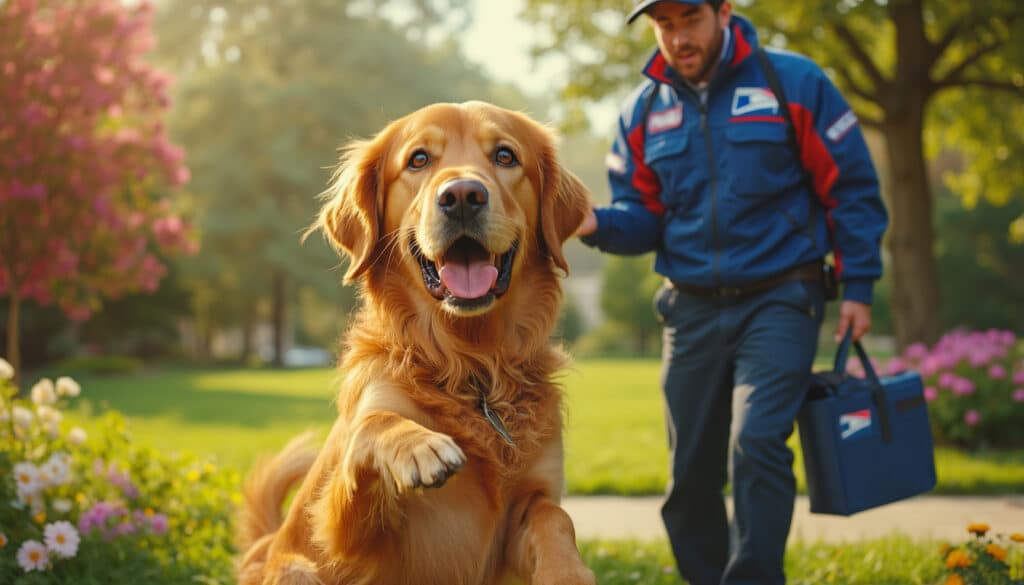ontdek het schattige verhaal van frank, de golden retriever die postbodes niet haat! bekijk hoe hij vrolijk poseert voor de camera en laat je inspireren door zijn liefdevolle karakter.